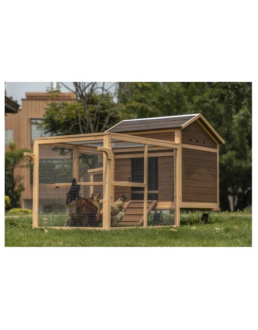 Adori Kippenhok Dexter - Kippenhok - 205x123x112 cm Houtkleur