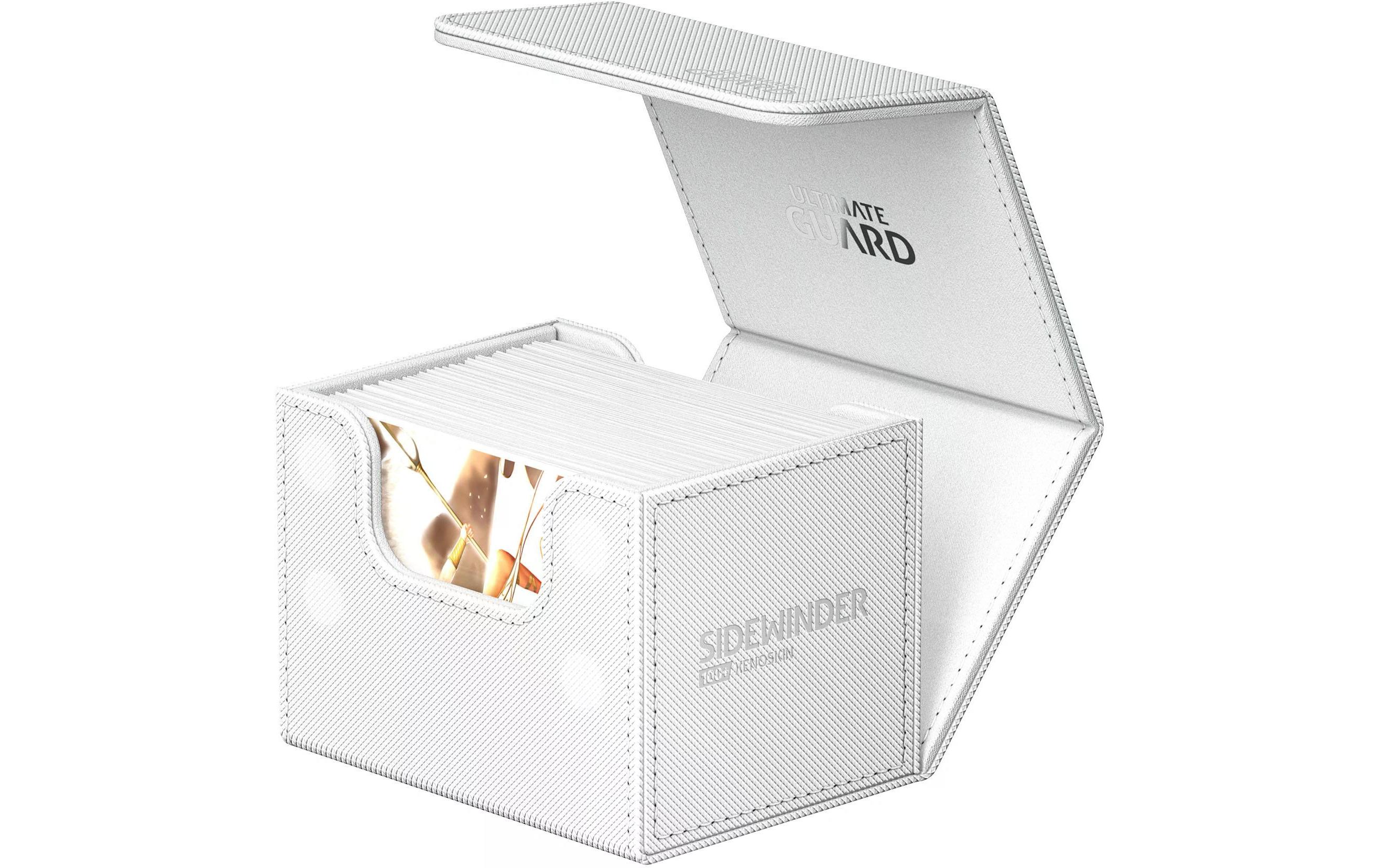 Kartenbox XenoSkin Sidewinder Monocolor 100+ WeissHochwertige Box für Sammelkarten in Standardgrösse