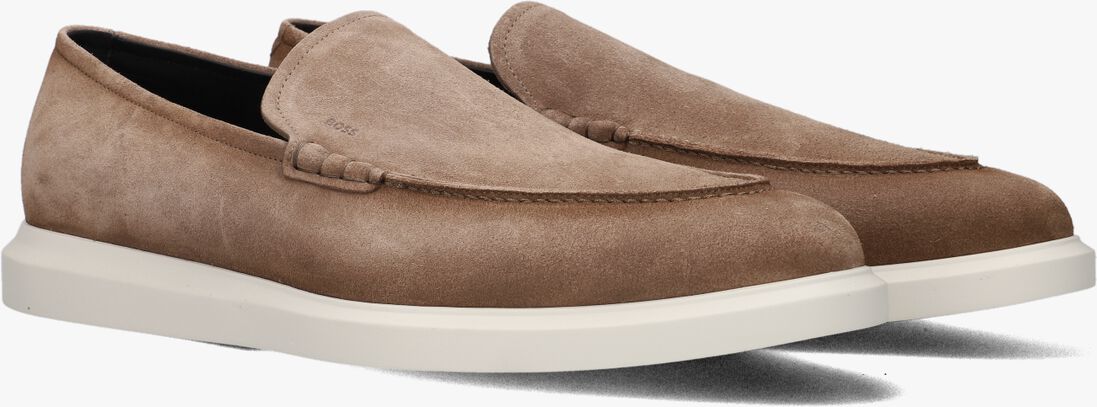 BOSS beige boss loafers randy  loafer