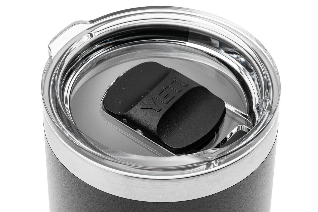 Yeti Rambler Stackable Lowball 10oz Mag Slider Lid, Black, stapelbare thermosbeker met deksel, 295 ml