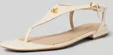 LAUREN RALPH LAUREN Dames Everley 2 Flat Sandal Maat: 38 Materiaal: Textiel Kleur: Wit