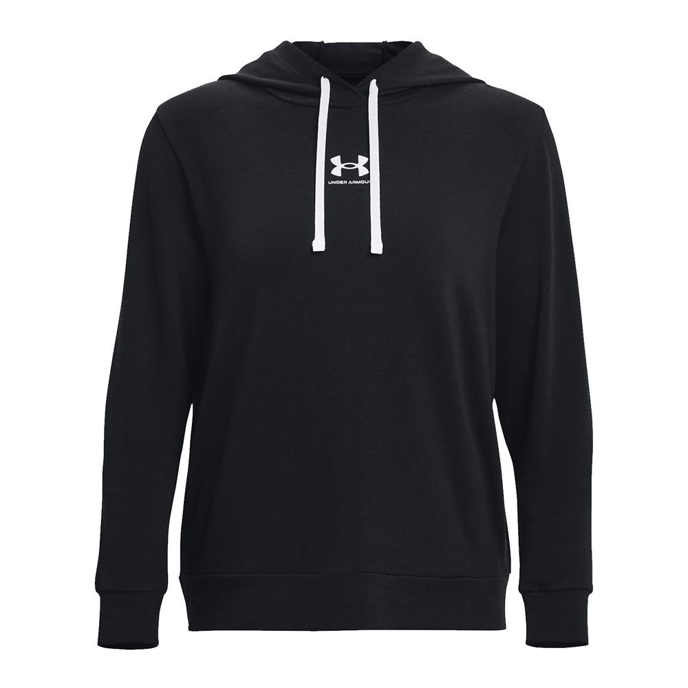 Under Armour UA RIVAL TERRY - Sweat Femme black/white