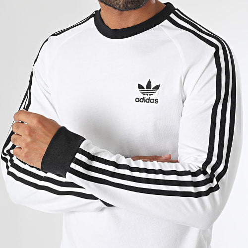 Tee Shirt Manches Longues A Bandes 3 Stripes IA4879 Blanc
