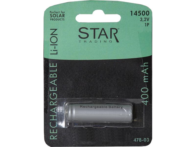 Star Trading Batterie AA 14500 3.2 V 400 mAh LI-ION Ersatz-Akku für Solarleuchten