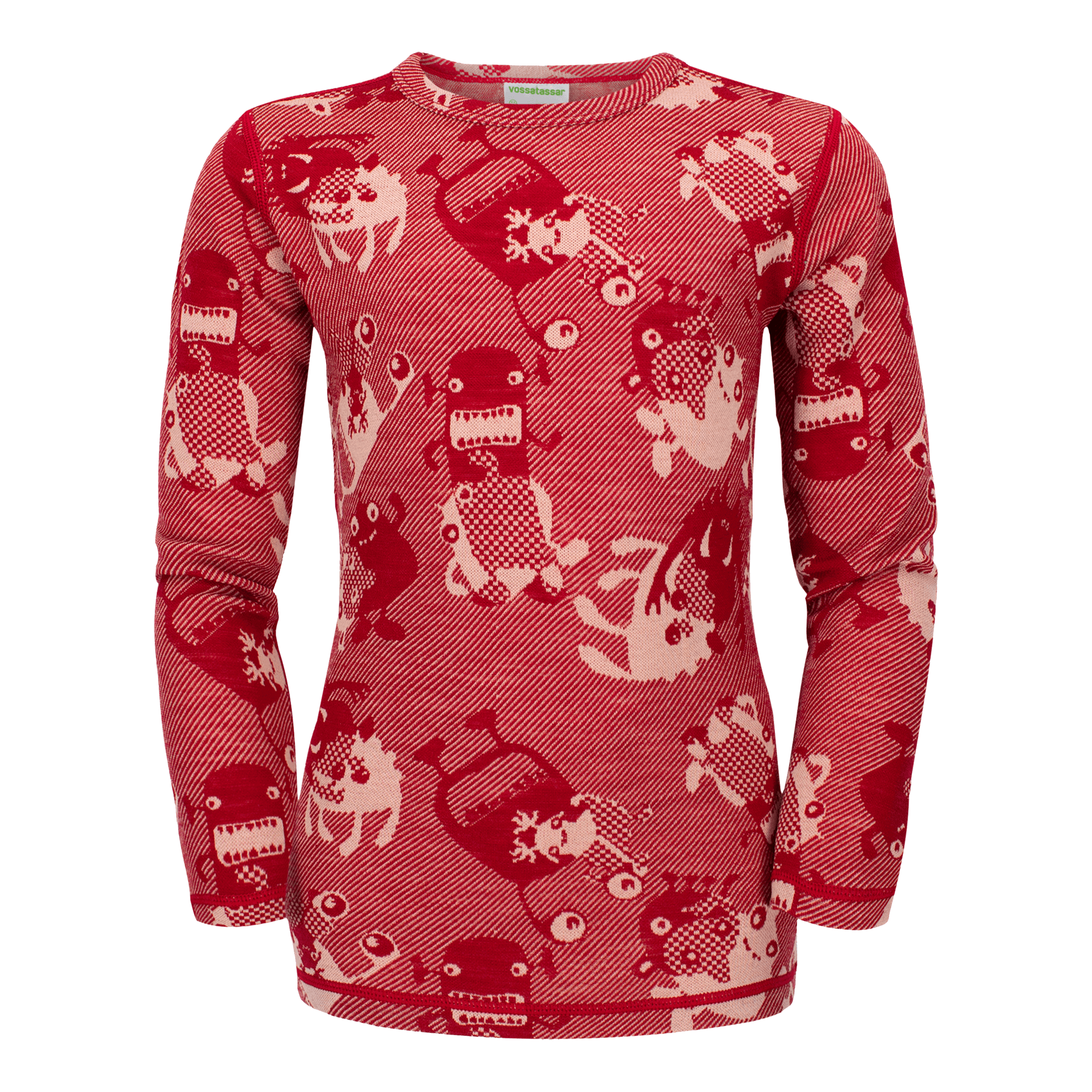 Vossatassar Monstercamo Merino Crew - Ull og ullsett