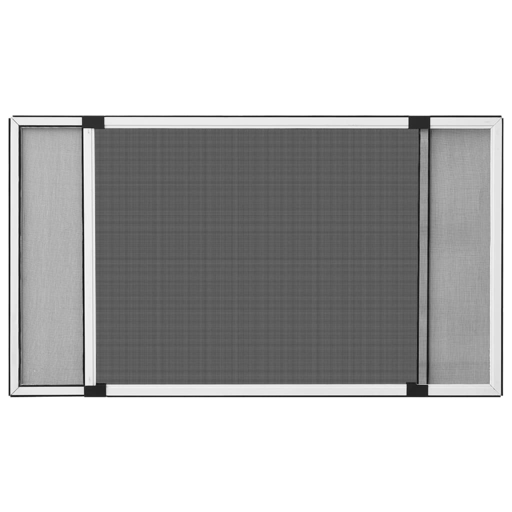 Moustiquaire extensible pour fenêtres blanc (100-193)x75 cm