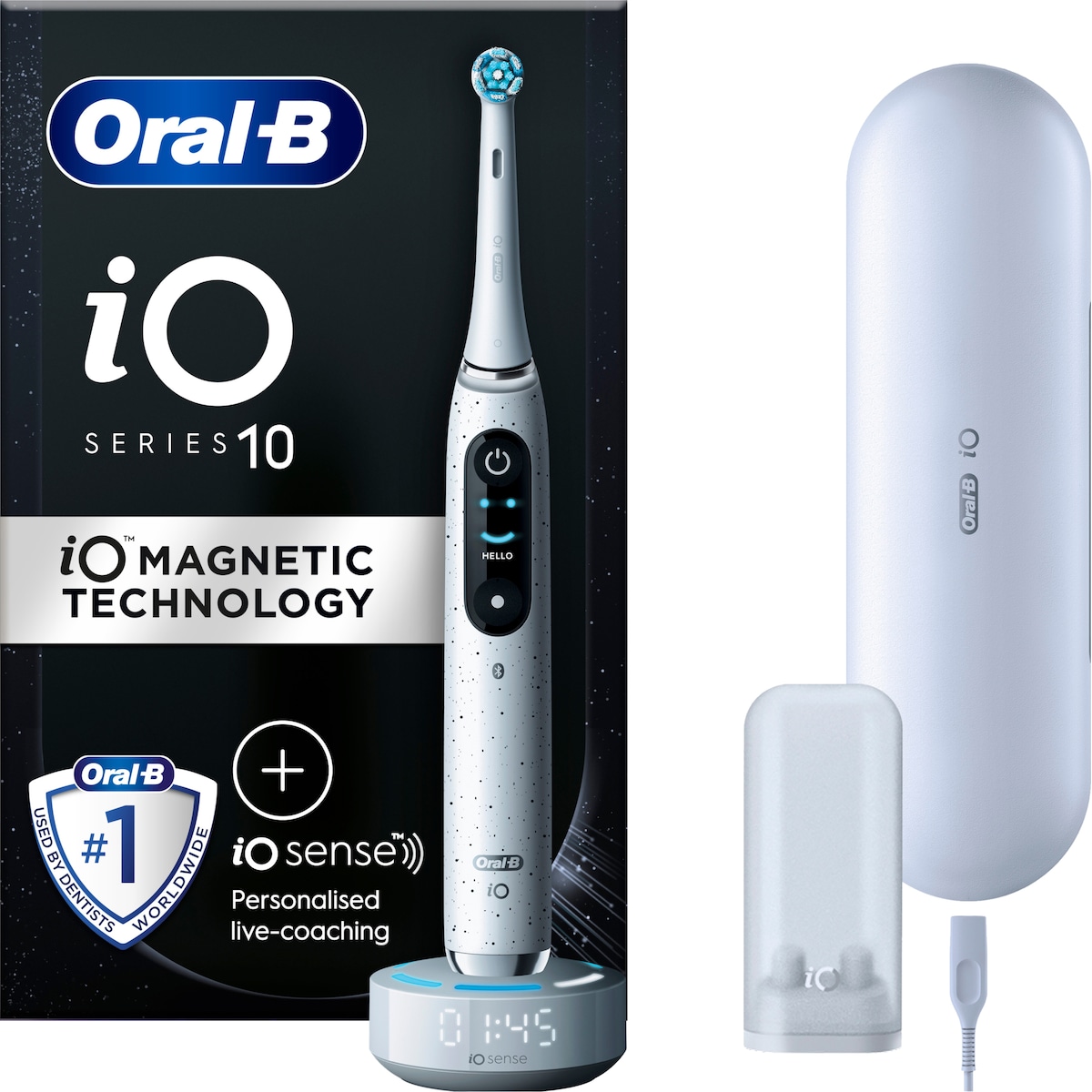 Oral-B iO 10 elektrisk tannbørste 387255 (Stardust White)