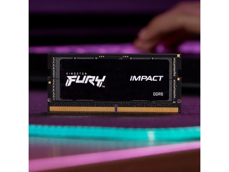 Kingston FURY Impact - DDR5 - sæt - 64 GB: 2 x 32 GB - SO DIMM 262-PIN - 4800 MHz / PC5-38400 - CL38 - 1.1 V - ikke bufferet - on-die ECC