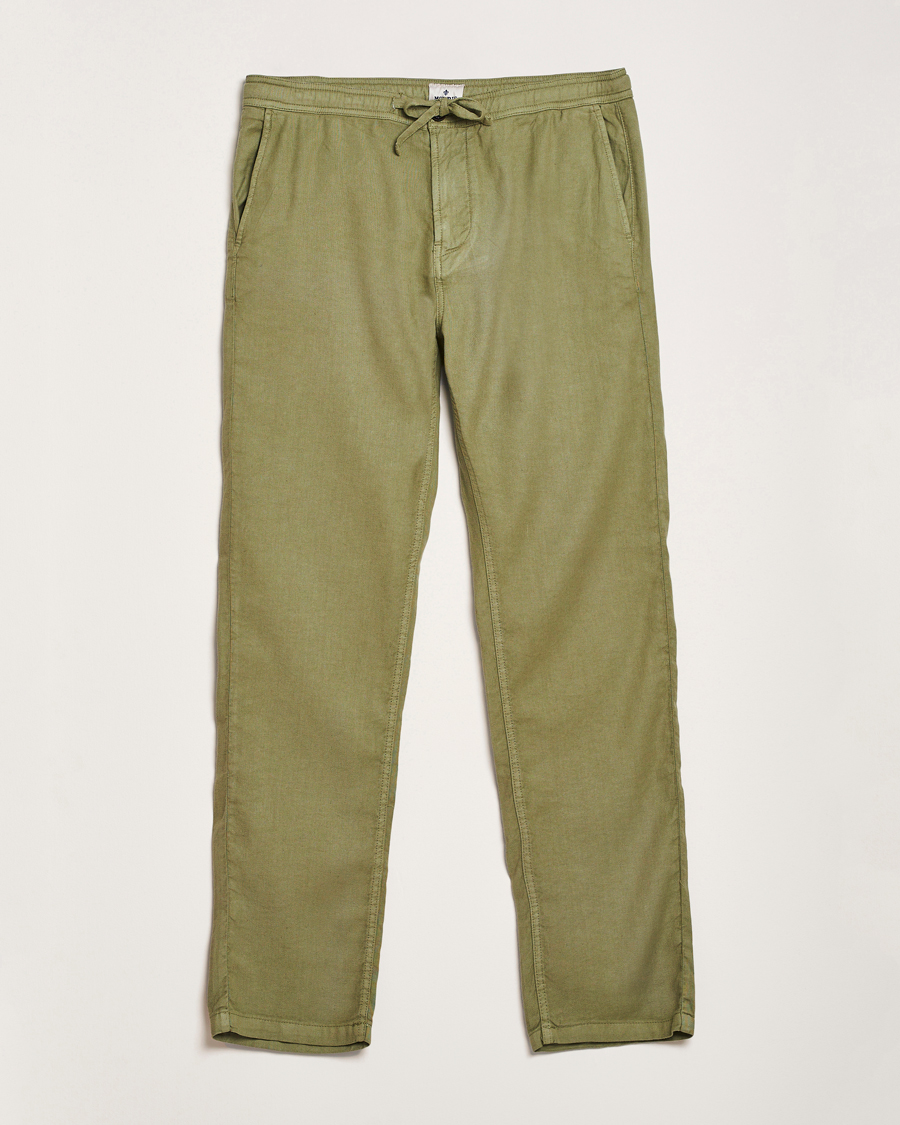 Morris Fenix Linen/Cotton Trousers Olive