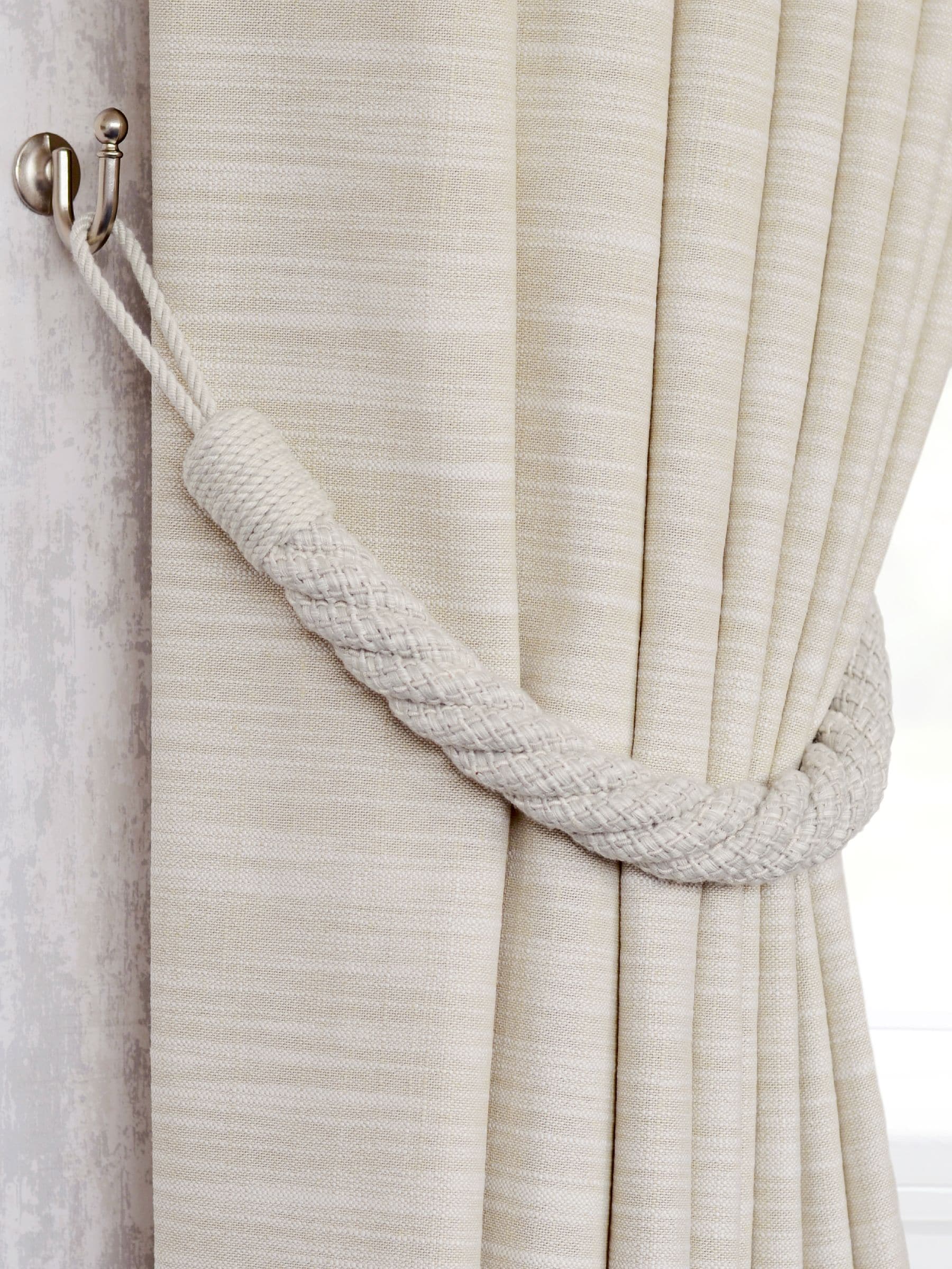Laura Ashley Set of Two Felton Rope Tie Backs