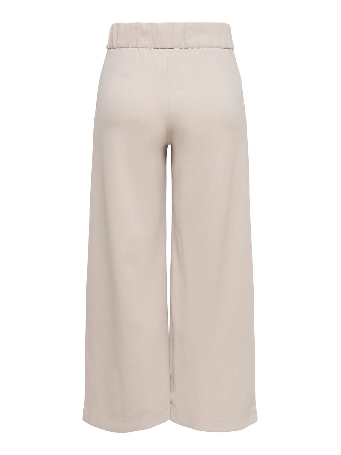 JDYGEGGO Hohe Taille Weiter Beinschnitt Hose mit weitem Beinschnitt Chateau Gray