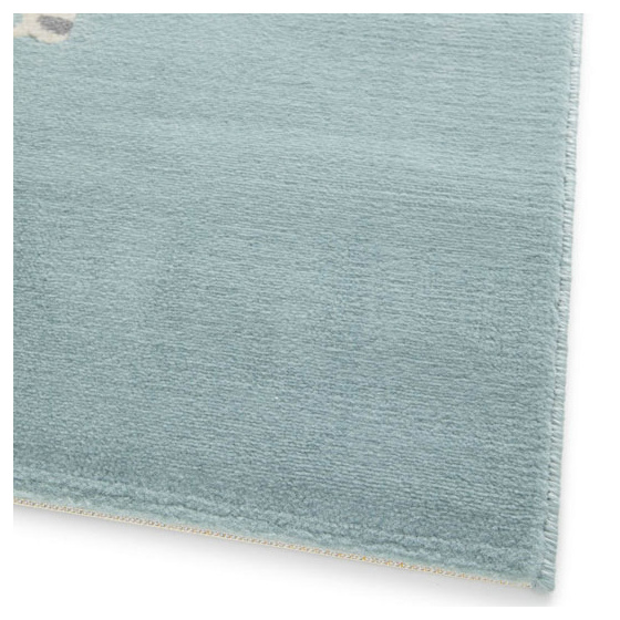 Tapis chambre d'enfant - lily fox - bleu - 80 x 150 cm