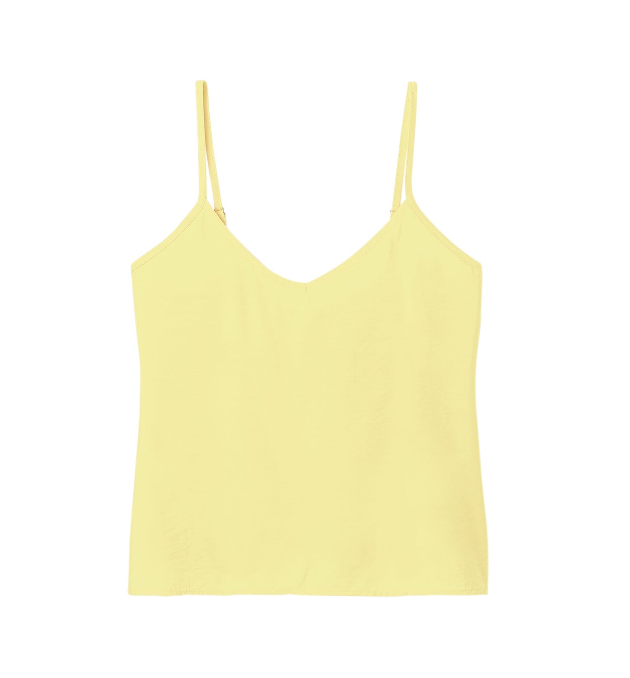 Top à fines bretelles Femme - Jaune vert