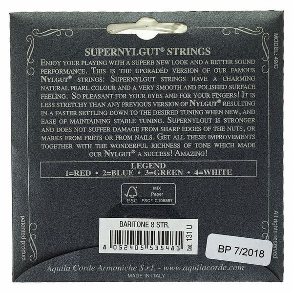 Aquila 131U - Super Nylgut Uke 8-Str.