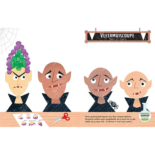 Uitgeverij usborne stempelen met je vingers - monsters