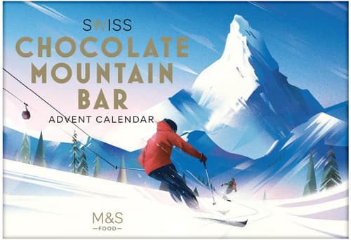 Marks & Spencer Swiss Chocolate Mountain Bar Advent Calender