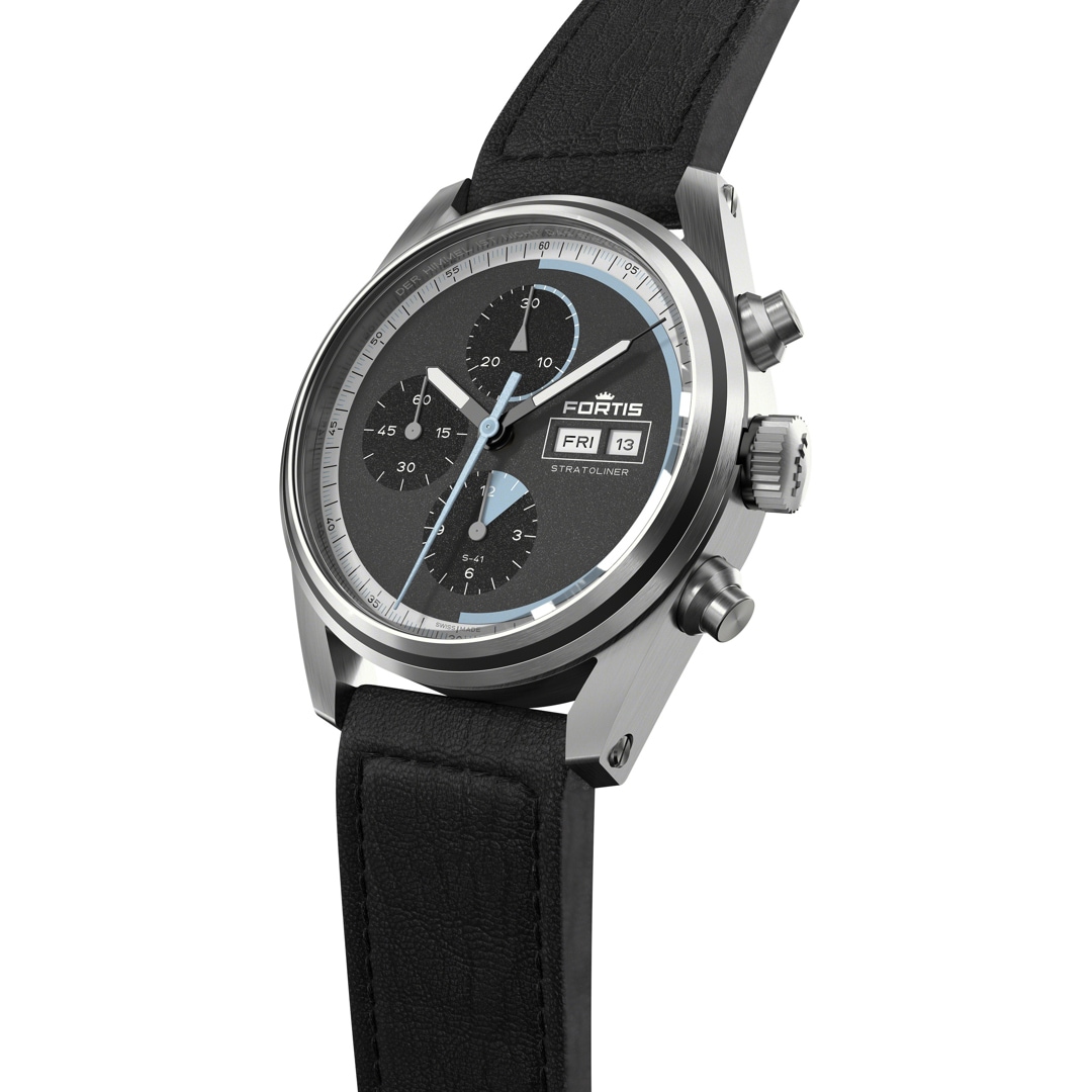 Fortis Stratoliner S-41 Cosmic Gray Aviator Strap