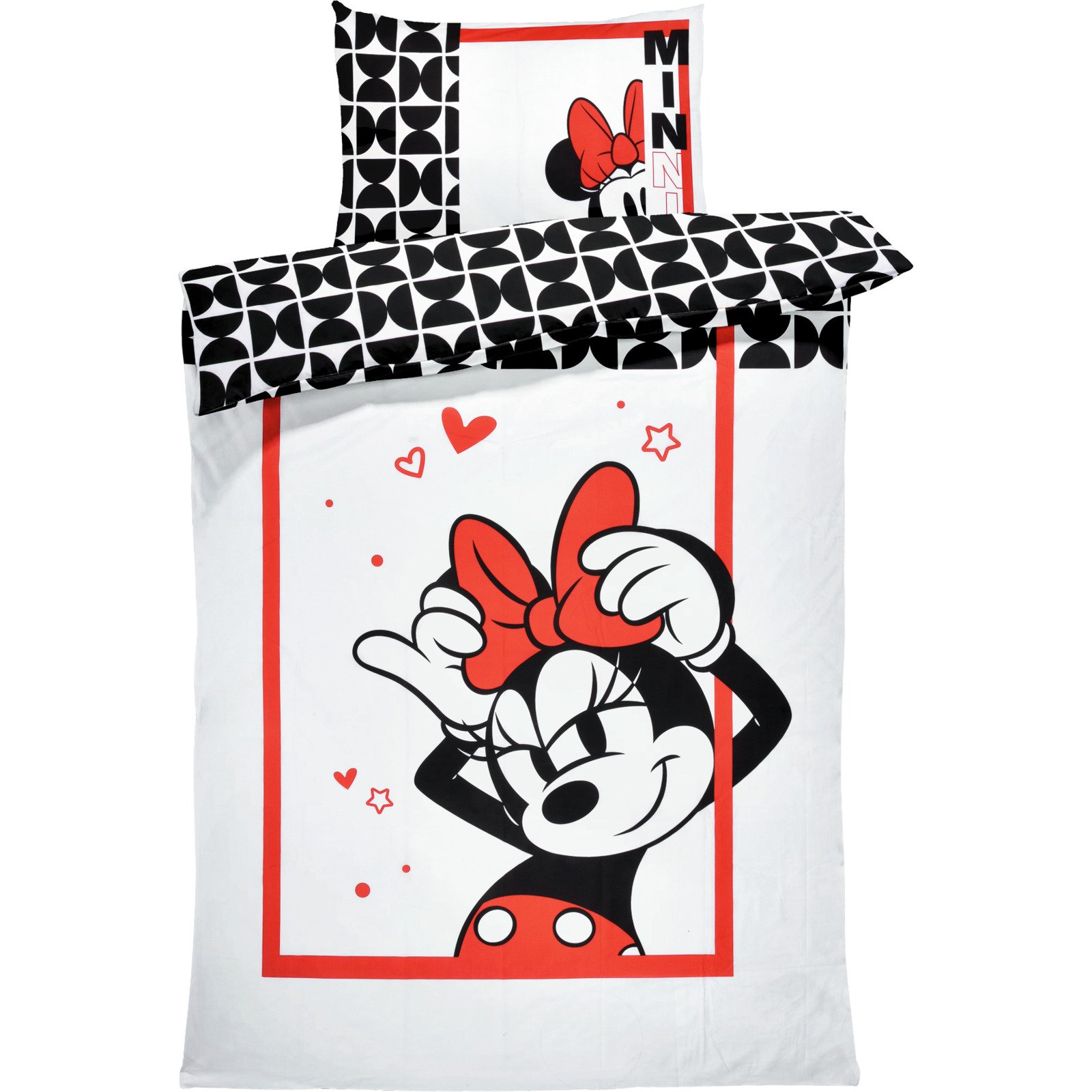 Bettwäsche Renforcé Minnie Mouse weiss