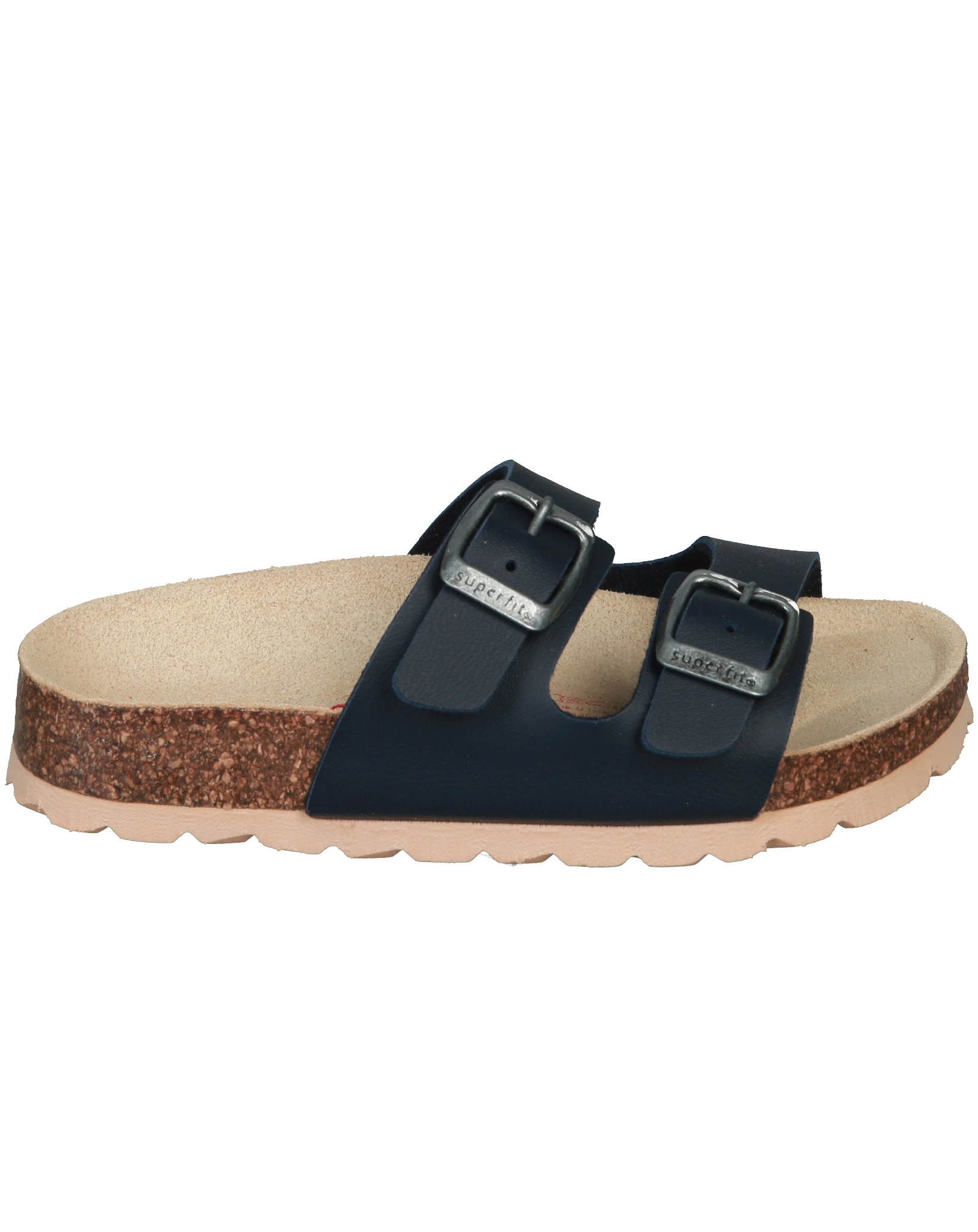 Pantoletten MULTI in dunkelblau/natur