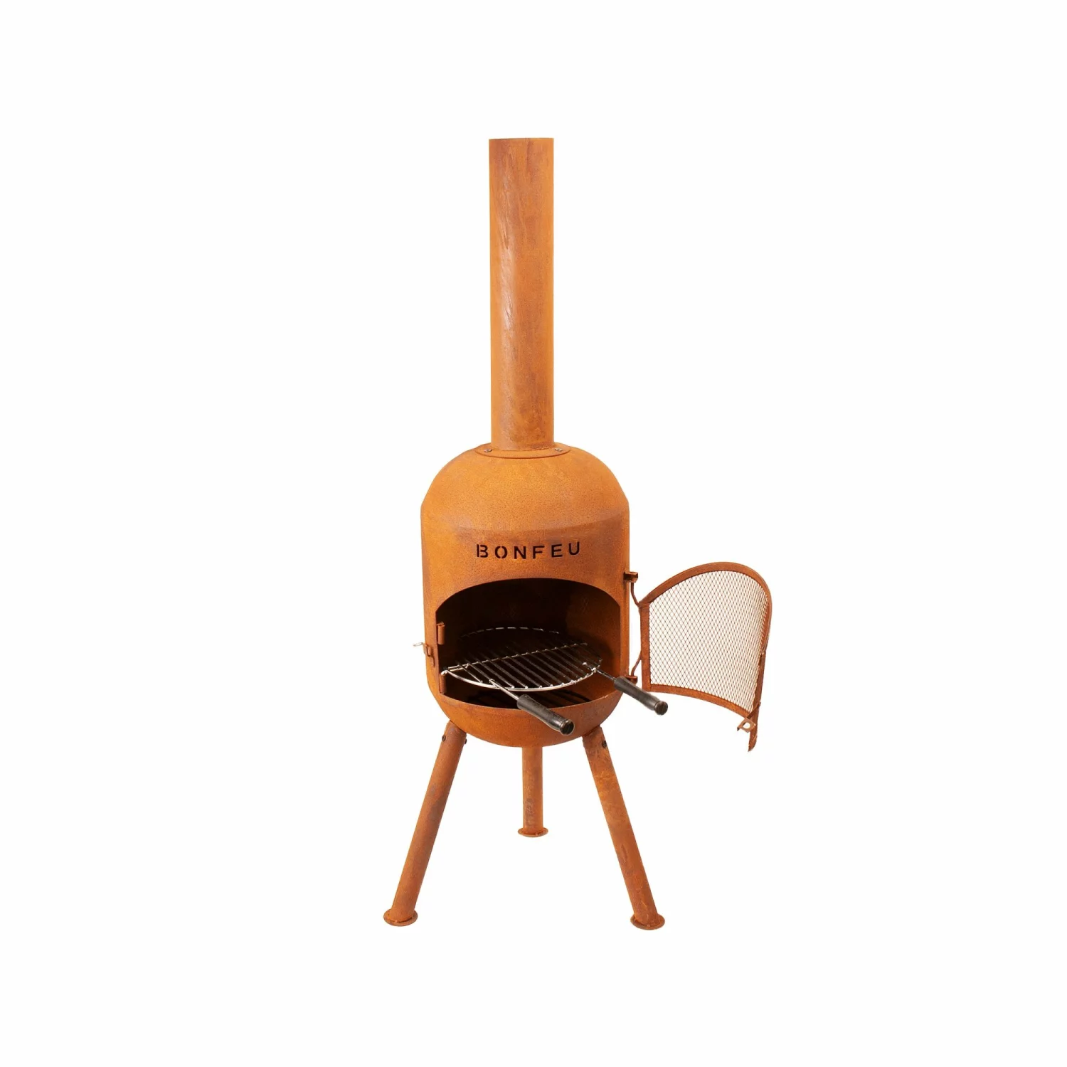BonFeu 3401R BonSolo Kachel voor buiten - Roest - 126cm - 34cm