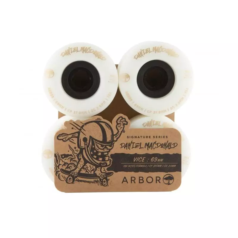 Roues skate ARBOR Vice Daniel MacDonald 78a White 69mm