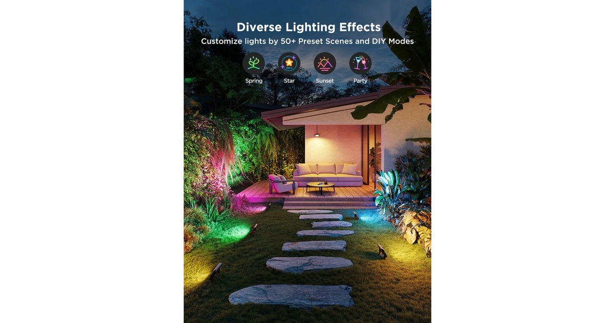 GoveeOutdoor Flood Lights 2 sfeerverlichting  (4 stuks)