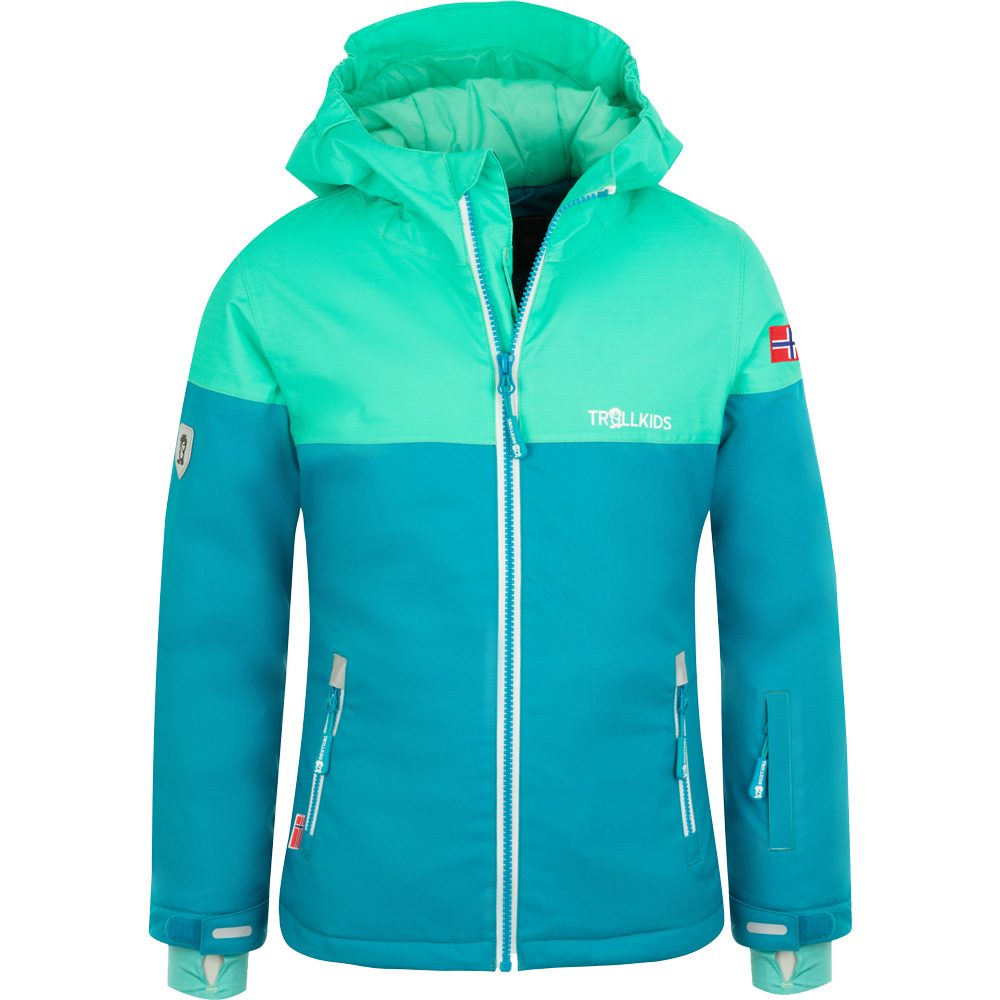 Trollkids Hallingdal Skijacke Mädchen light petrol dark mint white