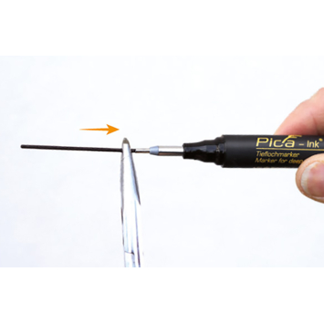 Pica 150/40 Markeerstift voor diepe gaten rood