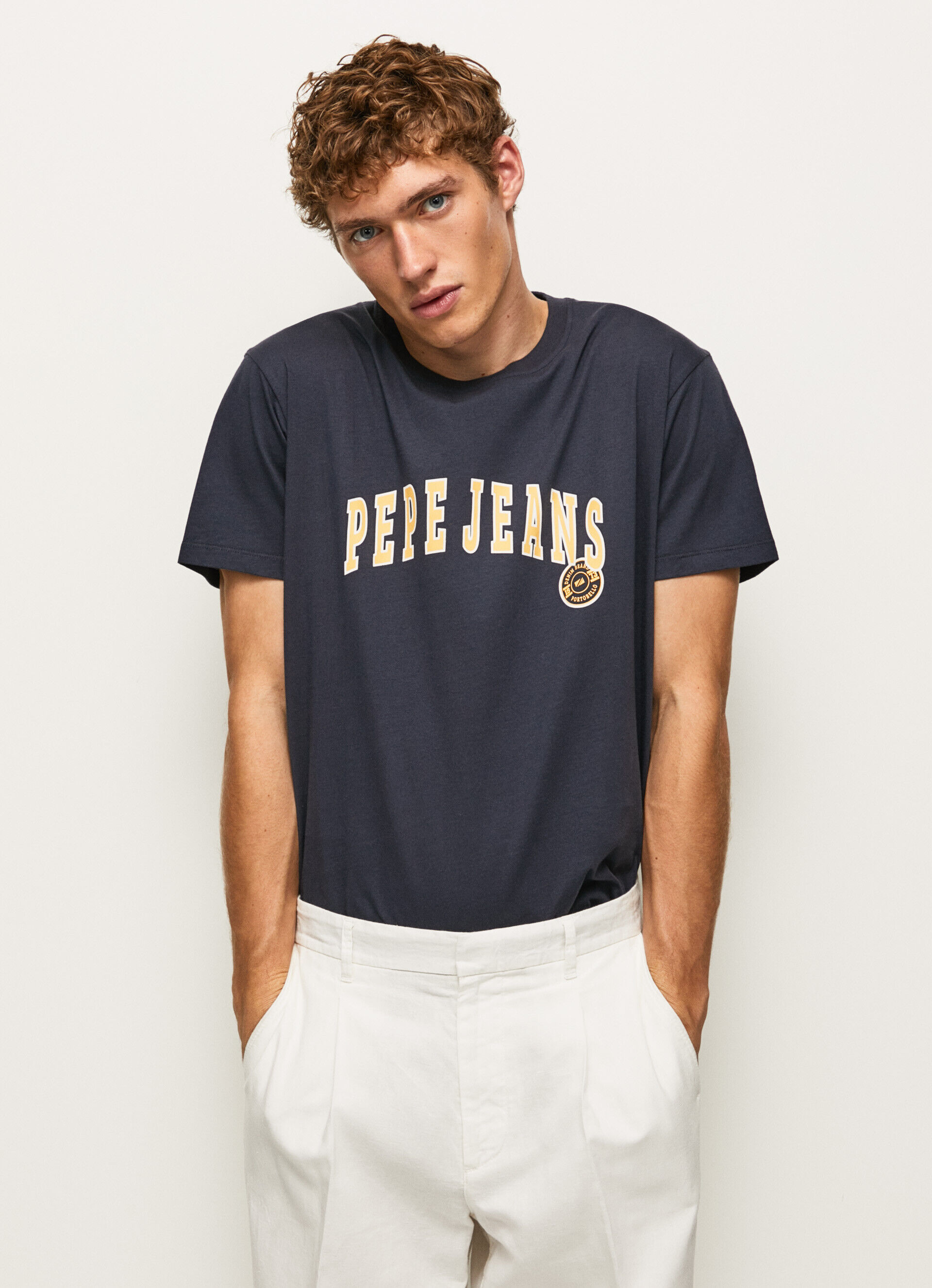 CAMISETA COM LOGOTIPO ESTAMPADO - azul Dulwich