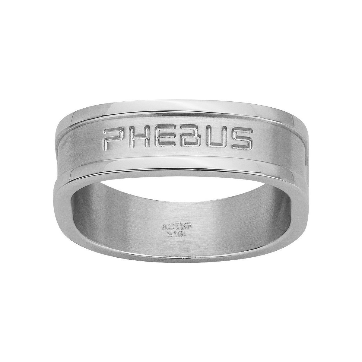 Bague en Acier 316L - blanc brillant