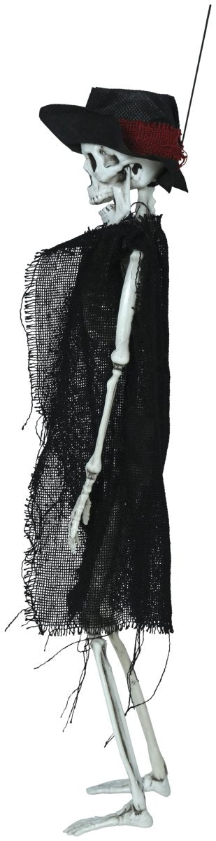 Halloween Skelet Met Hoed 47cm