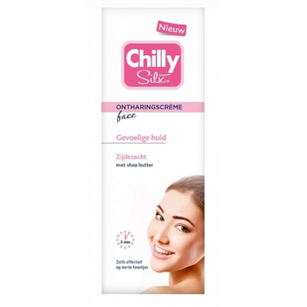 Chilly Silx Ontharingscreme Gezicht Gevoelige Huid50 ml