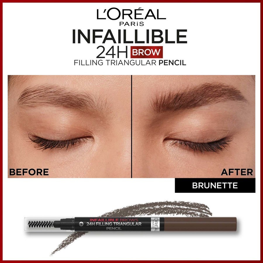 L'Oréal Paris Infaillible Brows 24H Filling Triangular Pencil 3.0 Brunette 1ml