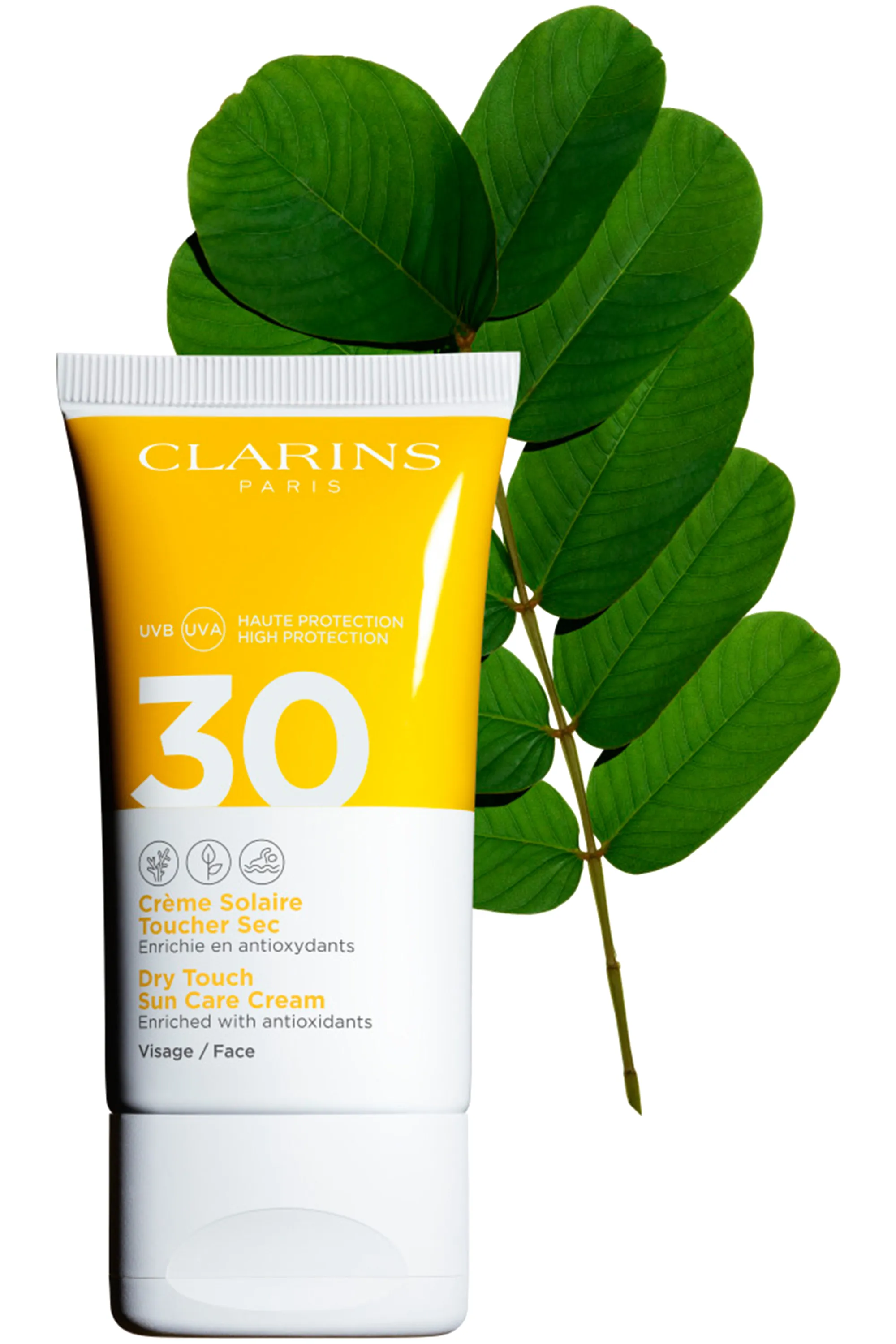 Clarins Crème solaire visage toucher sec UVA/UVB SPF30-50 ml