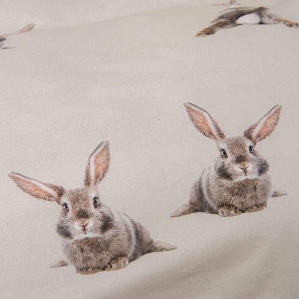Snurk Bunny Dekbedovertrek – 200 x 200/220 cm – Beige