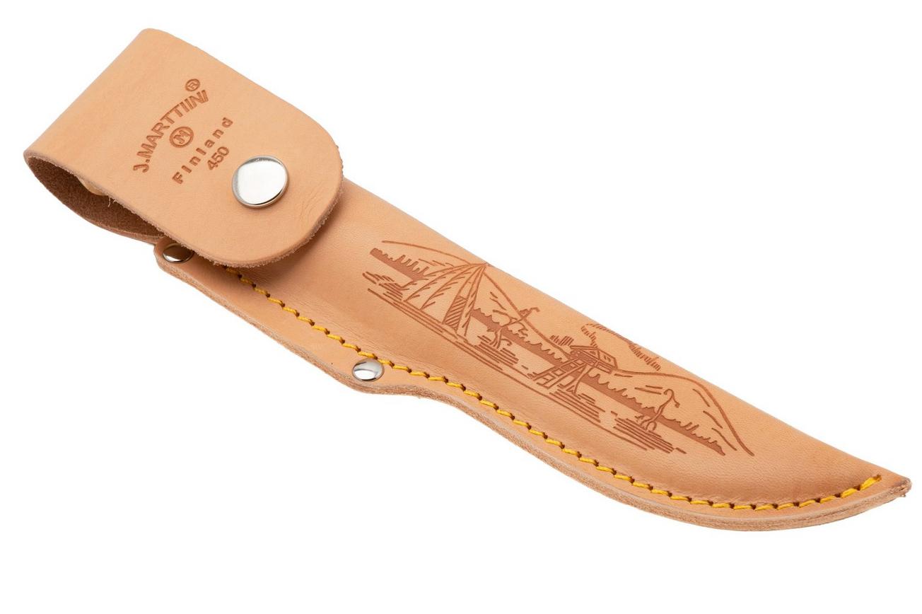 Marttiini Lynx Deluxe Bronze 450012, Polished Stainless Steel, Bronze Guard, Curly Birch outdoormes
