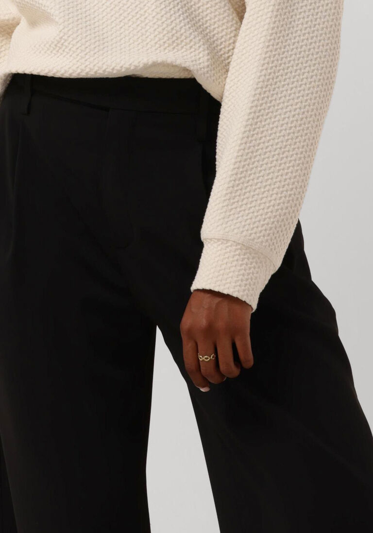 VANILIA zwarte vanilia pantalon crepe tailored wide leg