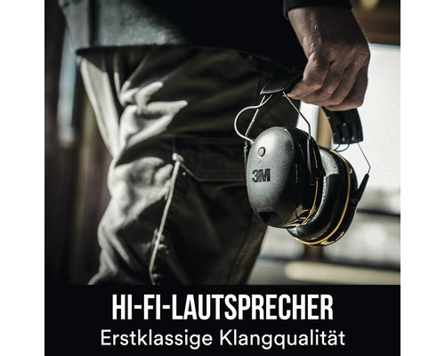 3M™ Worktunes 90543E zwarte gehoorbescherming met Bluetooth