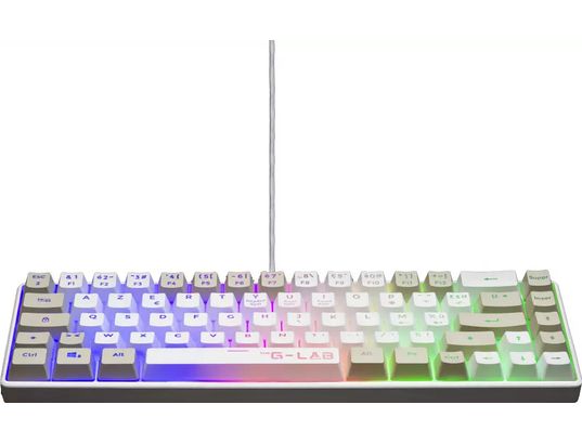 THE G-LAB - Clavier gamer Keyz Hydrogen blanc (FR)