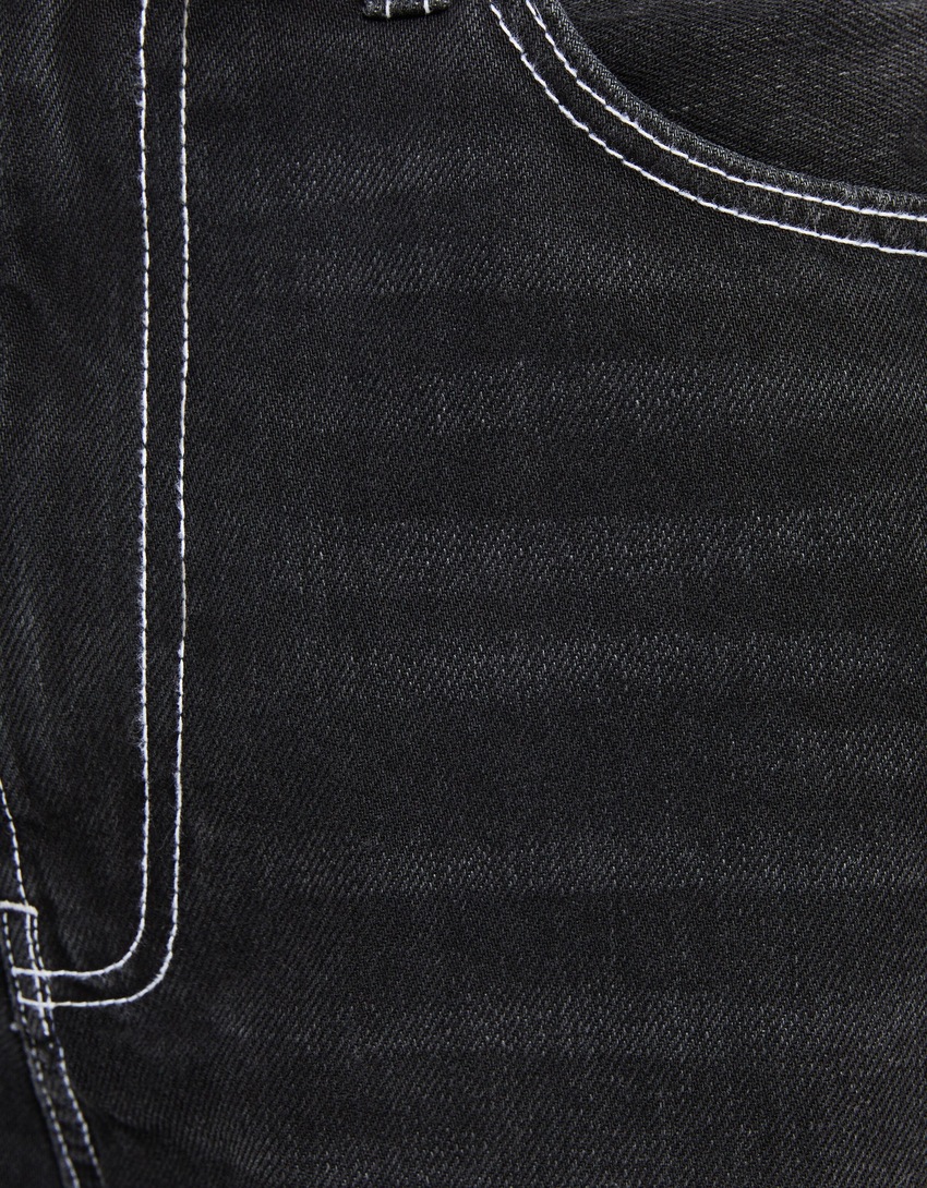 jeans de corte reto dos anos 90