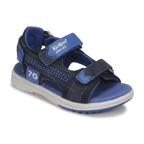 Kickers - PLANE - Bleu / Gris