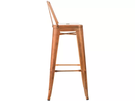 Lot de 2 tabourets métal cuivre 44 x 43 x 96 cm 10_0001008