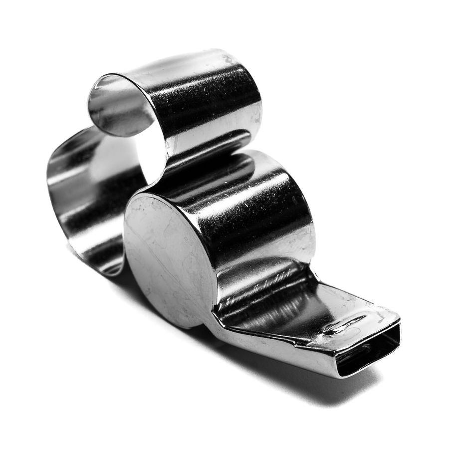 Select Sifflet d'Arbitre Metal Finger grip - Argenté