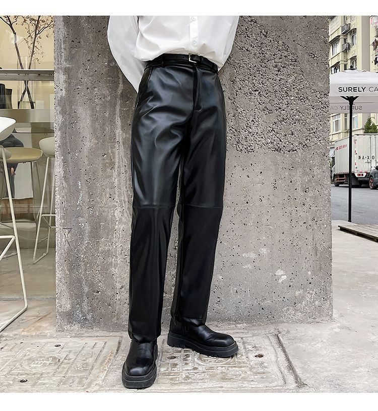 Freehop - Rechte broek van imitatieleer