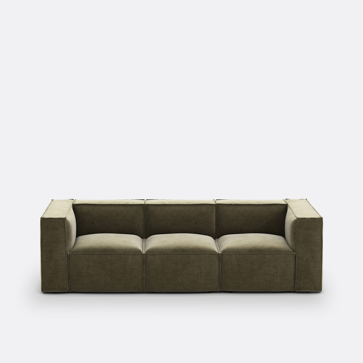 LA REDOUTE INTERIORS<br>Banco modular, 3 zit, roda canelada vintage Seven