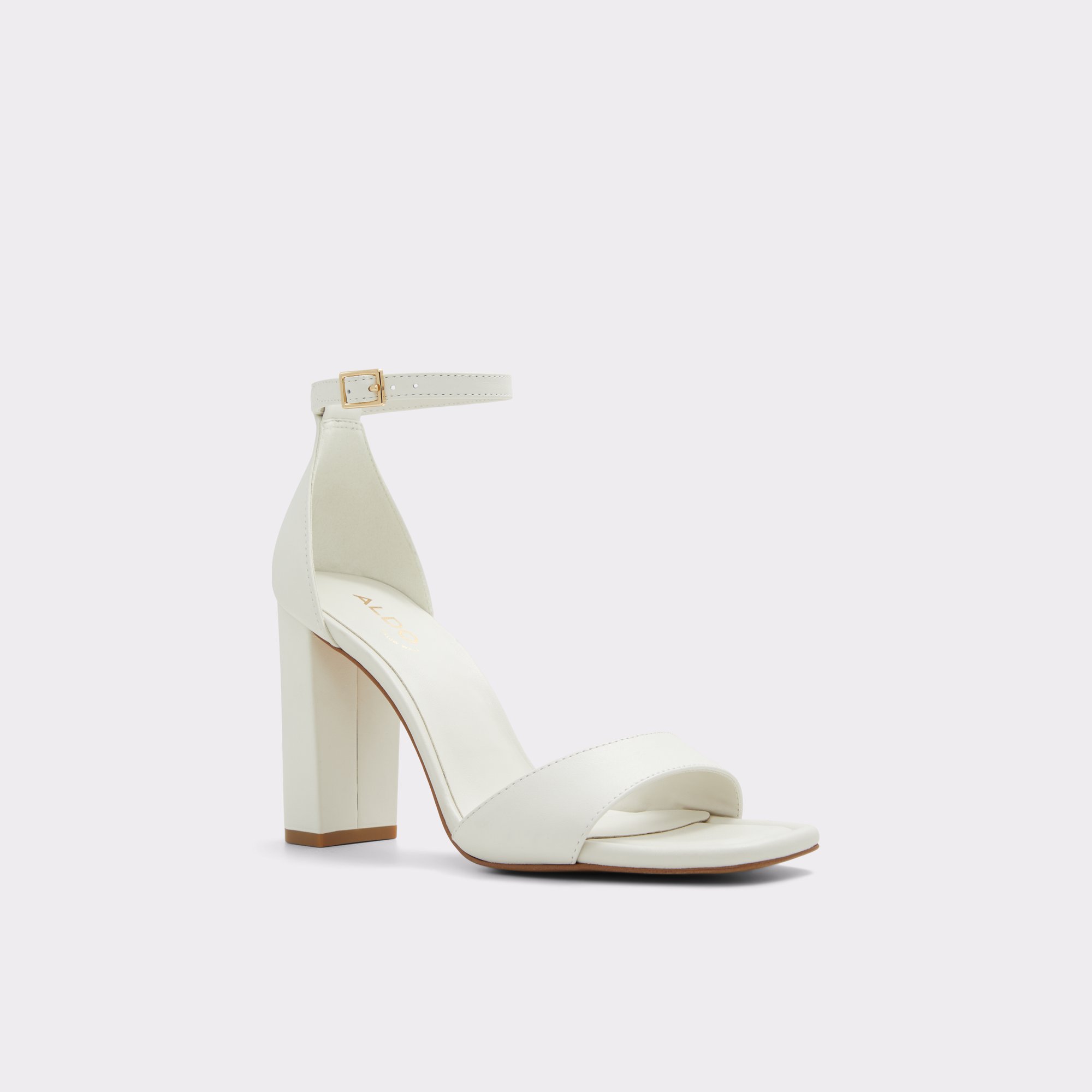 Enaegyn White-Bone Women Block Heels