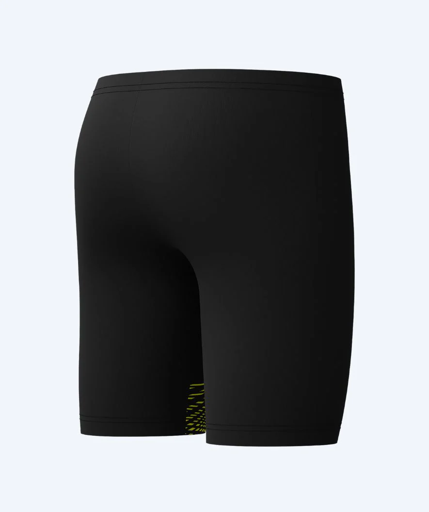 Speedo lange badebukser til drenge - Medley Logo - Sort/gul