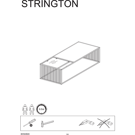 Strington sofabord - sort