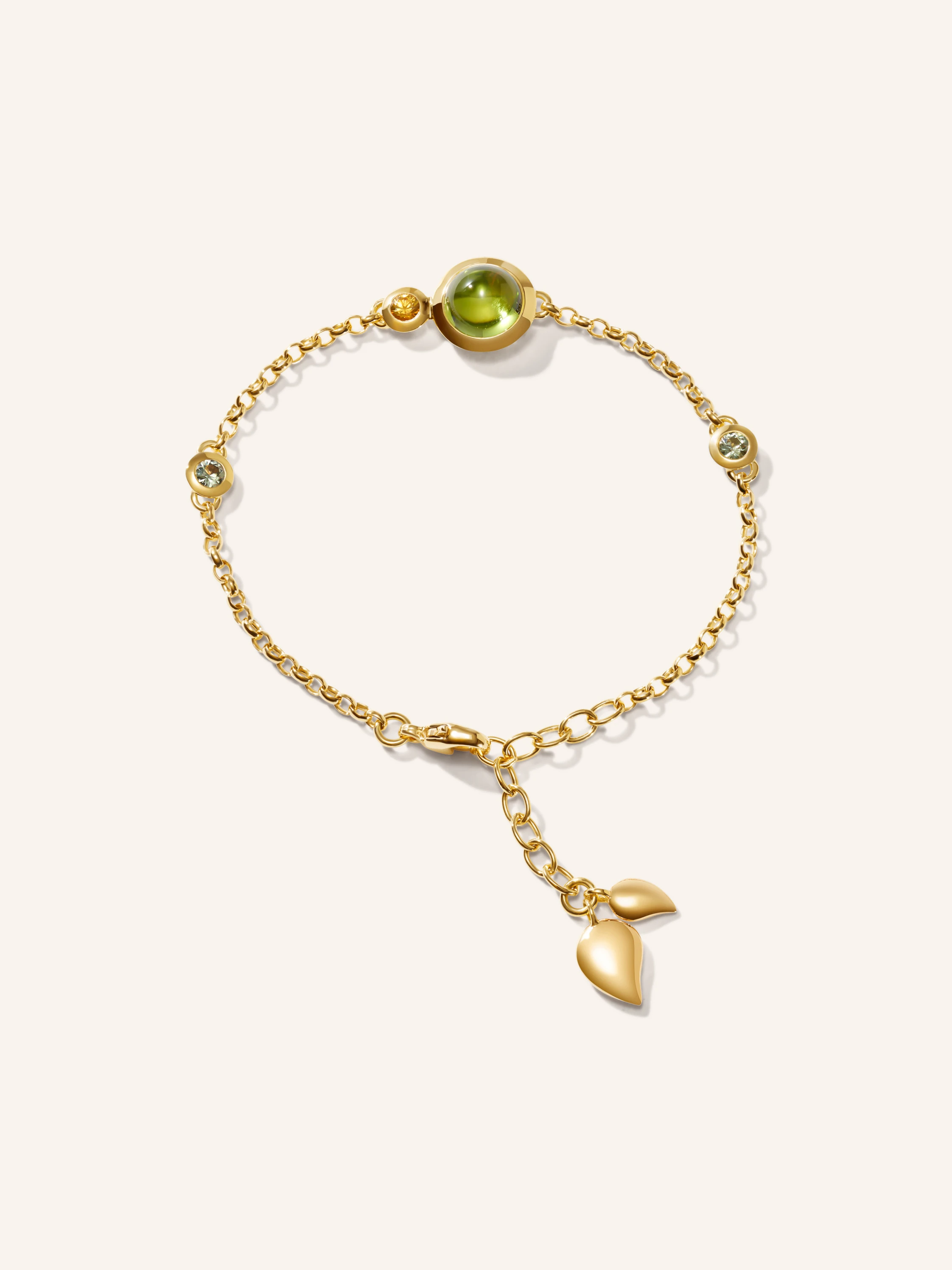 TAMARA COMOLLI Armband BRACELET BOUTON MINI CHAIN 'RAINFOREST' - SMALL/MEDIUM 18K Gelbgold