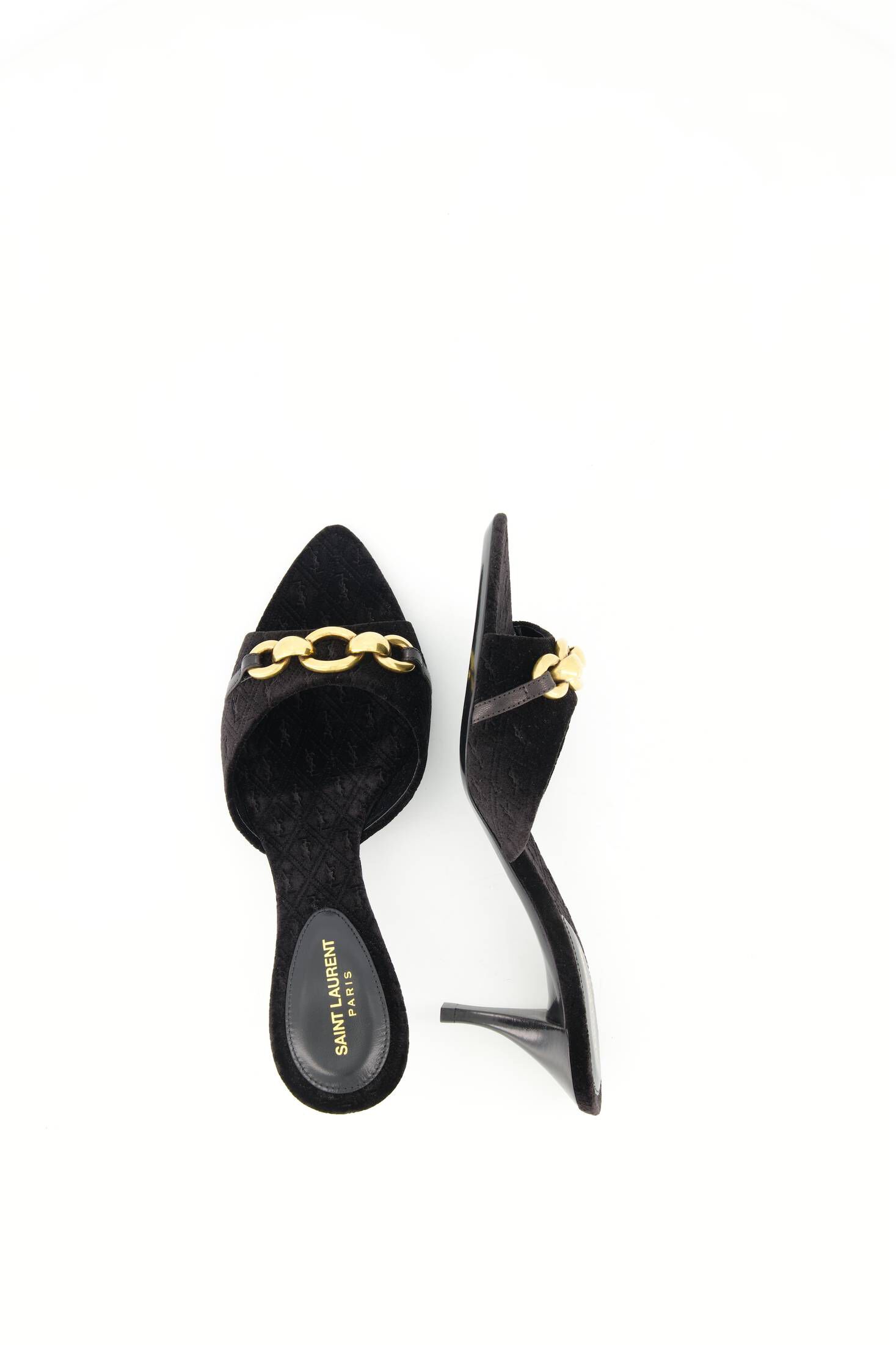 Saint Laurent| Damen Peeptoe-Pantoletten LE MAILLON MULES